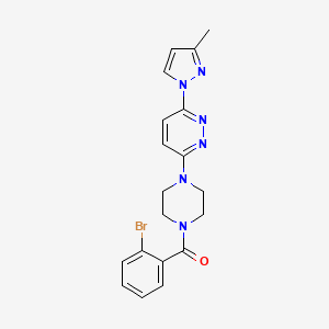 3-[4-(2-bromobenzoyl)piperazin-1-yl]-6-(3-methyl-1H-pyrazol-1-yl)pyridazine