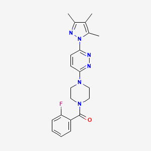 3-[4-(2-fluorobenzoyl)piperazin-1-yl]-6-(3,4,5-trimethyl-1H-pyrazol-1-yl)pyridazine