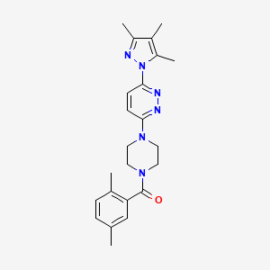 3-[4-(2,5-dimethylbenzoyl)piperazin-1-yl]-6-(3,4,5-trimethyl-1H-pyrazol-1-yl)pyridazine