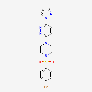3-[4-(4-bromobenzenesulfonyl)piperazin-1-yl]-6-(1H-pyrazol-1-yl)pyridazine