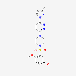 3-[4-(2,5-dimethoxybenzenesulfonyl)piperazin-1-yl]-6-(3-methyl-1H-pyrazol-1-yl)pyridazine