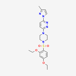 3-[4-(2,4-diethoxybenzenesulfonyl)piperazin-1-yl]-6-(3-methyl-1H-pyrazol-1-yl)pyridazine
