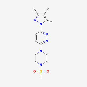 3-(4-methanesulfonylpiperazin-1-yl)-6-(3,4,5-trimethyl-1H-pyrazol-1-yl)pyridazine