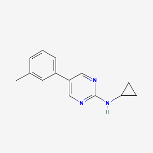 N-cyclopropyl-5-(3-methylphenyl)pyrimidin-2-amine