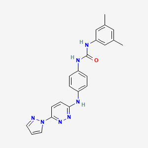 3-(3,5-dimethylphenyl)-1-(4-{[6-(1H-pyrazol-1-yl)pyridazin-3-yl]amino}phenyl)urea
