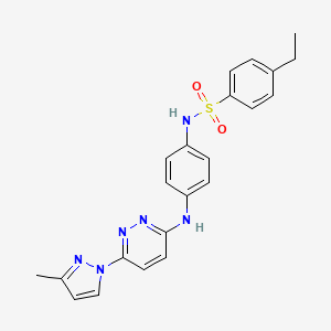 4-ethyl-N-(4-{[6-(3-methyl-1H-pyrazol-1-yl)pyridazin-3-yl]amino}phenyl)benzene-1-sulfonamide
