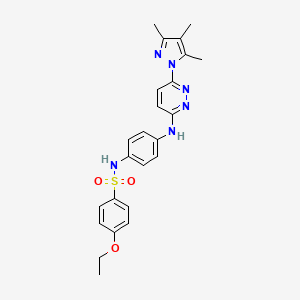 4-ethoxy-N-(4-{[6-(3,4,5-trimethyl-1H-pyrazol-1-yl)pyridazin-3-yl]amino}phenyl)benzene-1-sulfonamide