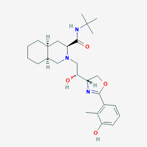 (3S,4aS,8aS)-N-tert-butyl-2-[(2R)-2-hydroxy-2-[(4S)-2-(3-hydroxy-2-methylphenyl)-4,5-dihydro-1,3-oxazol-4-yl]ethyl]-3,4,4a,5,6,7,8,8a-octahydro-1H-isoquinoline-3-carboxamide