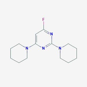 4-Fluoro-2,6-di(piperidin-1-yl)pyrimidine