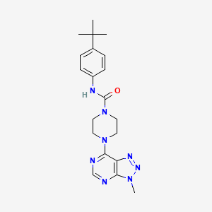 molecular formula C20H26N8O B6534220 N-(4-tert-butylphenyl)-4-{3-methyl-3H-[1,2,3]triazolo[4,5-d]pyrimidin-7-yl}piperazine-1-carboxamide CAS No. 1058205-85-8