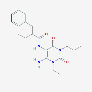 N-(4-amino-2,6-dioxo-1,3-dipropylpyrimidin-5-yl)-2-benzylbutanamide