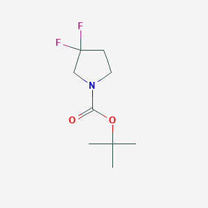 molecular formula C9H15F2NO2 B065350 1-Boc-3,3-difluoropyrrolidine CAS No. 195447-25-7