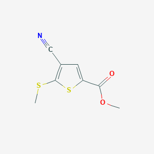 Methyl 4-Cyano-5-(methylthio)thiophene-2-carboxylate