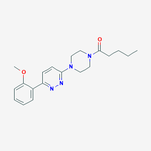 molecular formula C20H26N4O2 B6535604 1-{4-[6-(2-methoxyphenyl)pyridazin-3-yl]piperazin-1-yl}pentan-1-one CAS No. 1049292-32-1