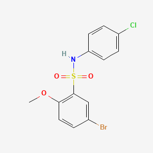 5-bromo-N-(4-chlorophenyl)-2-methoxybenzene-1-sulfonamide