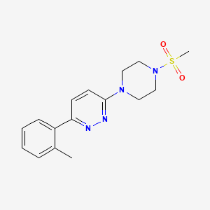 3-(4-methanesulfonylpiperazin-1-yl)-6-(2-methylphenyl)pyridazine