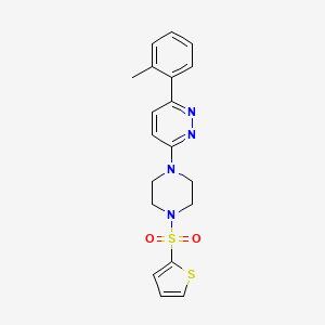 3-(2-methylphenyl)-6-[4-(thiophene-2-sulfonyl)piperazin-1-yl]pyridazine
