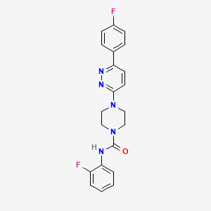 N-(2-fluorophenyl)-4-[6-(4-fluorophenyl)pyridazin-3-yl]piperazine-1-carboxamide