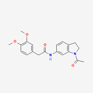 molecular formula C20H22N2O4 B6536413 N-(1-acetyl-2,3-dihydro-1H-indol-6-yl)-2-(3,4-dimethoxyphenyl)acetamide CAS No. 1058454-93-5