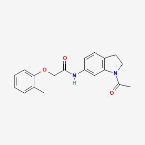 molecular formula C19H20N2O3 B6536423 N-(1-acetyl-2,3-dihydro-1H-indol-6-yl)-2-(2-methylphenoxy)acetamide CAS No. 1058203-76-1