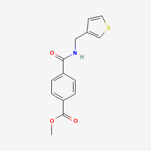 molecular formula C14H13NO3S B6536689 methyl 4-{[(thiophen-3-yl)methyl]carbamoyl}benzoate CAS No. 1058258-85-7