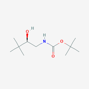 Carbamic acid, [(2R)-2-hydroxy-3,3-dimethylbutyl]-, 1,1-dimethylethyl ester