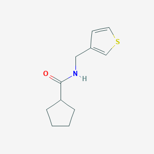 molecular formula C11H15NOS B6536716 N-[(thiophen-3-yl)methyl]cyclopentanecarboxamide CAS No. 1060175-91-8