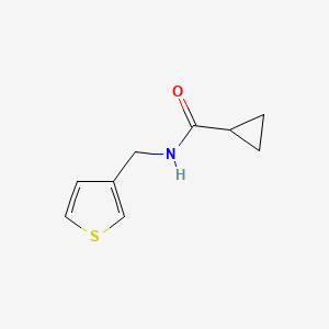 molecular formula C9H11NOS B6536719 N-[(thiophen-3-yl)methyl]cyclopropanecarboxamide CAS No. 1060175-97-4