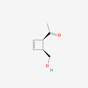 Ethanone, 1-[4-(hydroxymethyl)-2-cyclobuten-1-yl]-, cis-(9CI)
