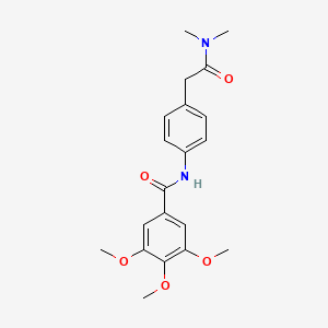 molecular formula C20H24N2O5 B6538851 N-{4-[(dimethylcarbamoyl)methyl]phenyl}-3,4,5-trimethoxybenzamide CAS No. 1060308-91-9