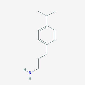 molecular formula C12H19N B065396 3-(4-Isopropylphenyl)propan-1-amine CAS No. 165736-01-6