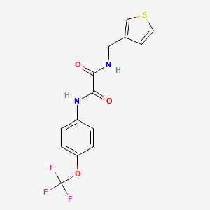 molecular formula C14H11F3N2O3S B6539869 N-[(thiophen-3-yl)methyl]-N'-[4-(trifluoromethoxy)phenyl]ethanediamide CAS No. 1060226-11-0