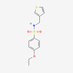 molecular formula C13H15NO3S2 B6540024 4-ethoxy-N-(thiophen-3-ylmethyl)benzenesulfonamide CAS No. 1060282-43-0