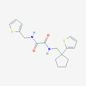 molecular formula C17H20N2O2S2 B6541059 N-{[1-(thiophen-2-yl)cyclopentyl]methyl}-N'-[(thiophen-2-yl)methyl]ethanediamide CAS No. 1060193-18-1