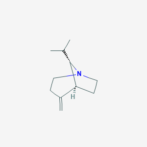 molecular formula C11H19N B065421 1-Azabicyclo[3.2.1]octane,4-methylene-8-(1-methylethyl)-,anti-(9CI) CAS No. 176849-13-1