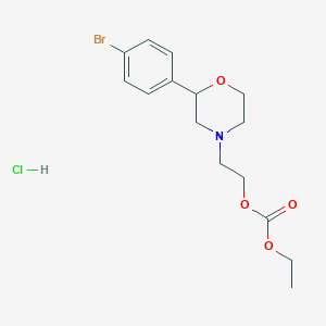 Carbonic acid, 2-(2-(4-bromophenyl)-4-morpholinyl)ethyl ethyl ester, hydrochloride