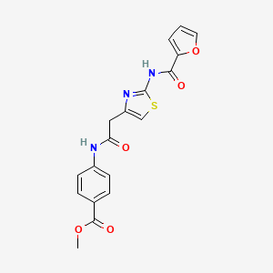 methyl 4-{2-[2-(furan-2-amido)-1,3-thiazol-4-yl]acetamido}benzoate