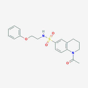 1-acetyl-N-(2-phenoxyethyl)-1,2,3,4-tetrahydroquinoline-6-sulfonamide
