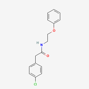 2-(4-chlorophenyl)-N-(2-phenoxyethyl)acetamide