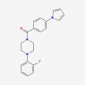 1-(2-fluorophenyl)-4-[4-(1H-pyrrol-1-yl)benzoyl]piperazine