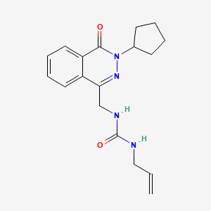 1-[(3-cyclopentyl-4-oxo-3,4-dihydrophthalazin-1-yl)methyl]-3-(prop-2-en-1-yl)urea
