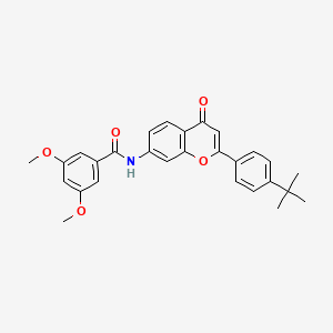 N-[2-(4-tert-butylphenyl)-4-oxo-4H-chromen-7-yl]-3,5-dimethoxybenzamide