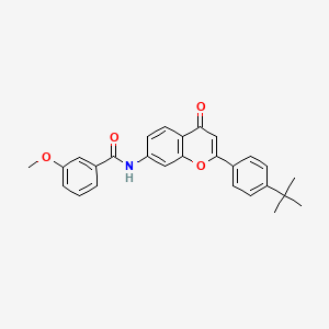 N-[2-(4-tert-butylphenyl)-4-oxo-4H-chromen-7-yl]-3-methoxybenzamide