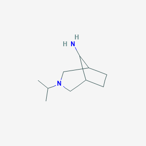 molecular formula C10H20N2 B065441 3-Isopropyl-3-azabicyclo[3.2.1]octan-8-amine CAS No. 166973-11-1