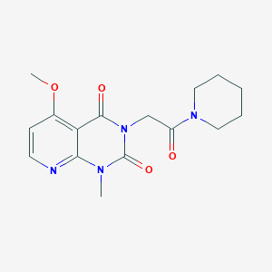 molecular formula C16H20N4O4 B6544768 5-methoxy-1-methyl-3-[2-oxo-2-(piperidin-1-yl)ethyl]-1H,2H,3H,4H-pyrido[2,3-d]pyrimidine-2,4-dione CAS No. 946350-89-6