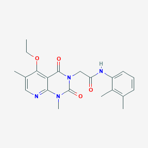 molecular formula C21H24N4O4 B6544825 N-(2,3-dimethylphenyl)-2-{5-ethoxy-1,6-dimethyl-2,4-dioxo-1H,2H,3H,4H-pyrido[2,3-d]pyrimidin-3-yl}acetamide CAS No. 946373-31-5