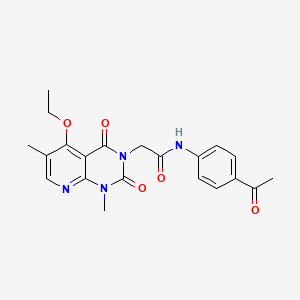 N-(4-acetylphenyl)-2-{5-ethoxy-1,6-dimethyl-2,4-dioxo-1H,2H,3H,4H-pyrido[2,3-d]pyrimidin-3-yl}acetamide