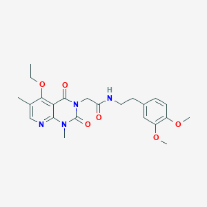 B6544900 N-[2-(3,4-dimethoxyphenyl)ethyl]-2-{5-ethoxy-1,6-dimethyl-2,4-dioxo-1H,2H,3H,4H-pyrido[2,3-d]pyrimidin-3-yl}acetamide CAS No. 946324-72-7
