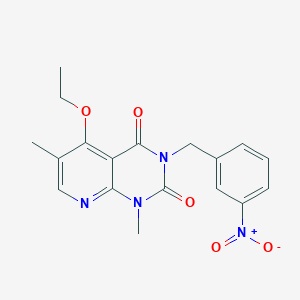 5-ethoxy-1,6-dimethyl-3-[(3-nitrophenyl)methyl]-1H,2H,3H,4H-pyrido[2,3-d]pyrimidine-2,4-dione