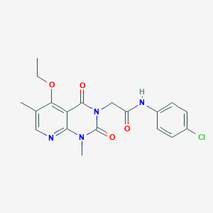 N-(4-chlorophenyl)-2-{5-ethoxy-1,6-dimethyl-2,4-dioxo-1H,2H,3H,4H-pyrido[2,3-d]pyrimidin-3-yl}acetamide